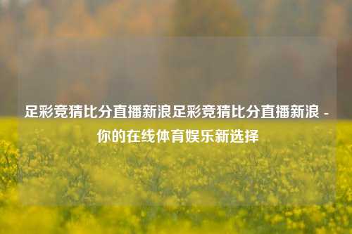 足彩竞猜比分直播新浪足彩竞猜比分直播新浪 - 你的在线体育娱乐新选择